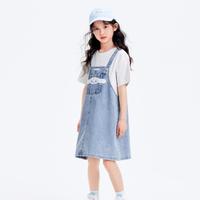 【库洛米IP&纯棉】儿童连衣裙2024夏季女童假两件甜美