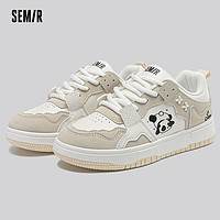 Semir 森马 低帮女板鞋2024春秋季软底透气休闲鞋女款时尚运动鞋