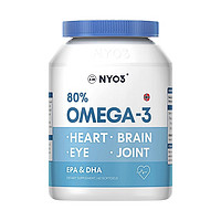 NYO3 挪威进口深海鱼鱼油软胶囊高浓缩omega3中老年鱼肝油