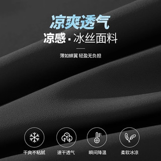班尼路冰丝束脚裤男2024新款速干轻薄款凉感运动休闲户外爬山防蚊裤显瘦 【冰丝速干】-
