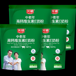88vipbright光明奶粉成人中老年高钙维e奶粉400g4小袋