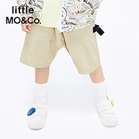 Little MO&CO. little moco童装夏季男儿童裤子工装裤短裤男童新疆棉五分裤男款