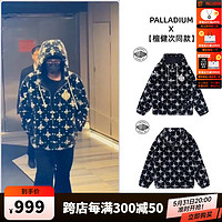 PALLADIUM 帕拉丁 外套休闲宽松时尚潮流长袖针织外套108862 铅黑棉花糖大鸢尾花 S