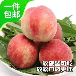 mrseafood京鲜生国产水蜜桃毛桃净重5斤单果100g软硬皆可吃源头直发