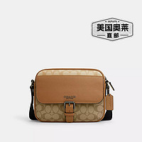 COACH 蔻驰 Outlet Hudson 斜挎包，采用 Colorblock Signature 帆布制