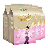 88VIP：MENGNIU 蒙牛 奶粉女士高铁高钙400g*4袋补铁补钙含左旋肉碱0蔗糖小条装