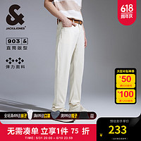 杰克琼斯 杰克·琼斯（JACK&JONES）衣服男装903直筒米白色牛仔裤