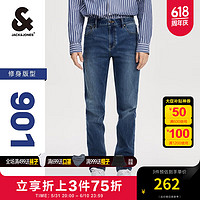 杰克琼斯 杰克·琼斯（JACK&JONES）衣服男装901修身牛仔裤男夏季高弹力小脚裤休闲牛仔裤子品牌男裤