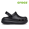 百亿补贴：crocs 卡骆驰 中性厚底包头沙滩鞋泡芙洞洞鞋凉拖鞋黑色207521-001