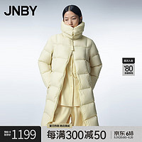 江南布衣（JNBY）23冬羽绒服女宽松立领A型长款白鸭绒5NAC14450 748/浅豆黄 XS