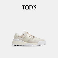 TOD'S 托德斯 官方正品女士皮革拼接运动休闲鞋厚底鞋女鞋