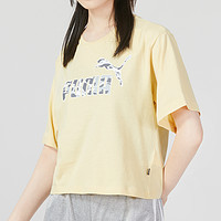 88VIP：PUMA 彪马 短袖女装新款时尚休闲服透气印花运动服677133-42