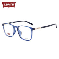 李维斯（Levi's）眼镜框男款近视眼镜架LV7056/PJP+依视路爱赞全晰膜御1.60镜片 PJP透明蓝