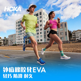 HOKA ONE ONE男女款夏季林康4公路跑步鞋RINCON 4减震防滑透气 霜白色/暮光粉-女 38