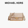 MICHAEL KORS 迈克·科尔斯 礼物送女友MK女包SONIA老花单肩斜挎包 中号 米黄色