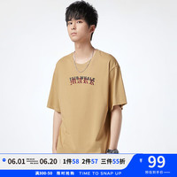 马克华菲【微弹舒适】男士百搭休闲短袖2024夏季新款时尚百搭潮牌上衣T恤