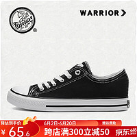 WARRIOR 回力 中性运动帆布鞋 WXY-391T 黑色 37