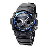 CASIO 卡西欧 男士太阳能手表 G-SHOCK 自动收波对时腕表  AWG-M100系列 AWG-M100A-1AER