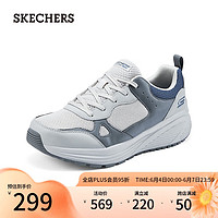 SKECHERS 斯凯奇 男士舒适休闲鞋缓震轻质运动鞋118055 灰色/多彩色/GYMT 41