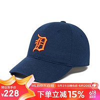 MLB帽子男女棒球帽四季大标软顶鸭舌帽运动3ACP6601N-46NYD-F 底特律老虎队/深海军蓝色/大标