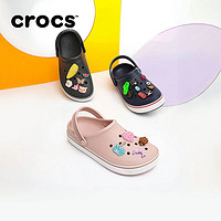 百亿补贴：crocs 卡骆驰 平板洞洞鞋户外包头拖鞋男休闲平底鞋女鞋凉鞋|208371