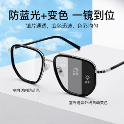 万新 1.60膜层变色防蓝光-多款镜架可选（发货带镜片包装）