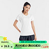 DECATHLON 迪卡侬 运动速干衣女夏季跑步T恤瑜伽短袖半袖上衣WSLS2 白色-升级款 M