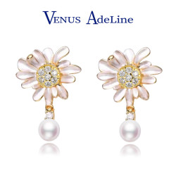 【省119元】其他品牌珍珠首饰_venus adeline 流苏菊花珍珠耳环多少钱
