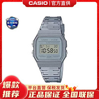 CASIO 卡西欧 手表简约透明学生款小方块防水时尚石英表F-91WS