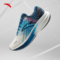 ANTA 安踏 冠军3代 氮科技减震男跑步鞋 112435562-4 纸莎白/亚海蓝/深航海蓝 42