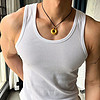 迈迪萨 夏季美式轻薄运动健身粗螺纹工字背心