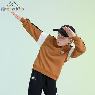 Kappa Kids卡帕童装男女童休闲上衣2023春秋新款宽松套头卫衣儿童春 【KZC23A012】