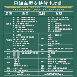 铭程比亚迪海豚海豹海鸥驱逐舰05护卫舰07新能源外放电枪插排取电转换  （白色）纯铜电缆带开关插排 3米