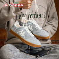 KAPPA卡帕男鞋德训鞋子男2024春夏季轻便软底板鞋透气百搭休闲鞋 生物蓝/经典白 40