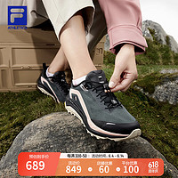 FILA 斐乐 官方女鞋FILA SPD LYNX 2户外鞋2024春季新款山猫跑步鞋 阴影灰/黑-DA 36.5