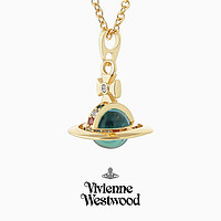 Vivienne Westwood 2024新款薇薇安西太后项链索骨链英伦朋克立体土星吊坠中号