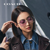 88VIP：COACH 蔻驰 女士太阳眼镜OHC7150D9331U6金属方框渐变时尚墨镜