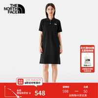 北面(The North Face)连衣裙POLO翻领短款收腰A字裙休闲时尚百搭简约24春夏新品|87WB