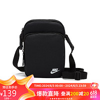 NIKE 耐克 HERITAGE CROSSBODY 中性单肩包 DB0456-010 黑白