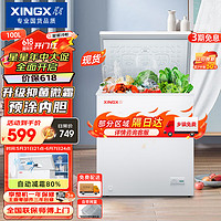 XINGX 星星 100升家用商用 减霜净味冰柜 冷藏冷冻转换 节能顶开BD/BC-100QJ
