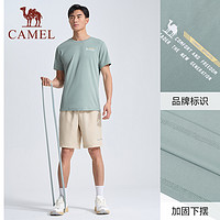 88VIP：CAMEL 骆驼 运动速干衣男2024夏季新款短袖T恤透气弹力健身跑步训练上衣