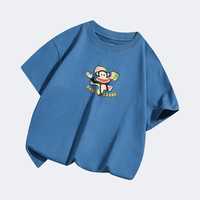 大嘴猴(paul frank)童装短袖T恤2024夏季新款休闲宽松可爱男女童经典舒适百搭上衣
