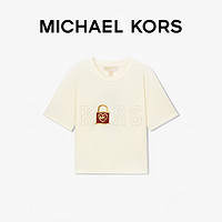 MICHAEL KORS 迈克·科尔斯 女士棉质锁头印花 T 恤短袖