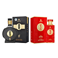 习酒习酒 酱香型高度白酒商务宴请 习酒窖藏1988 53度 500ml*1瓶+ 53度 500mL 1瓶 习酒 印象红