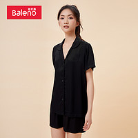 Baleno 班尼路 款女装翻领衬衫家居服休闲简约时尚新款百搭舒适女装衬衫女