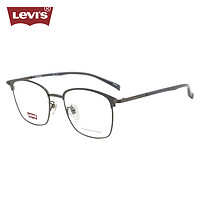 李维斯（Levi's）眼镜框男款近视眼镜架LV7098/R81+依视路爱赞全晰膜御1.74 R81枪色