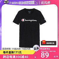 Champion 纯色圆领短袖T恤 athletics线