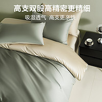 88VIP：HLA 海澜之家 高支贡缎长绒棉四件套床单被套床笠舒适裸睡套件床品
