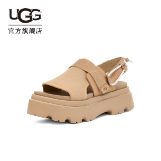 UGG夏季女士舒适休闲厚底可调式束带搭扣设计时尚凉鞋1156430