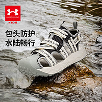 安德玛（Under Armour）童鞋夏季儿童沙滩鞋软底透气鞋子男女大童运动鞋凉鞋 绿色 40码